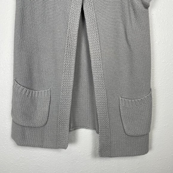 Canyon River Blues Sz. M Light Blue Short Sleeve Cardigan Sweater Vest - Picture 4 of 8